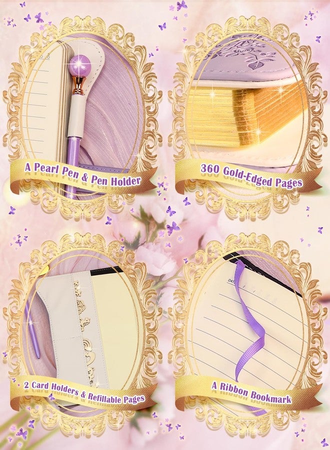 hi!SCI hi! SCI Diary with Lock and Keys for Girls & Women, 360 Pages Journal with Lock for Girls Gift Ideas, Girls Locking Diary with Pen, Cute Journals Set for Teen Girls Ages 8-12, Ideal Gifts for 8 9 10 11 12 13 14 Year Old Girl (Lavender Purple) - Image 3